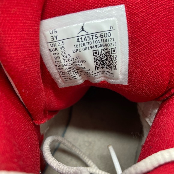 Nike Air Jordan 13 Retro Red Flint Grey 414575-600 Youth Size 3Y Women Size 4.5 - Picture 7 of 12